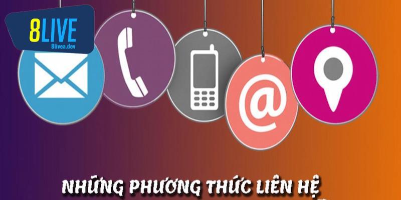 Các phương thức liên hệ tại 8Live